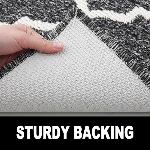 Miniatura 6 de OLANLY Tapete para puerta de interior, 20 x 59 pulgadas, antideslizante, absorbente, resistente a la suciedad, lavable, de perfil bajo, para