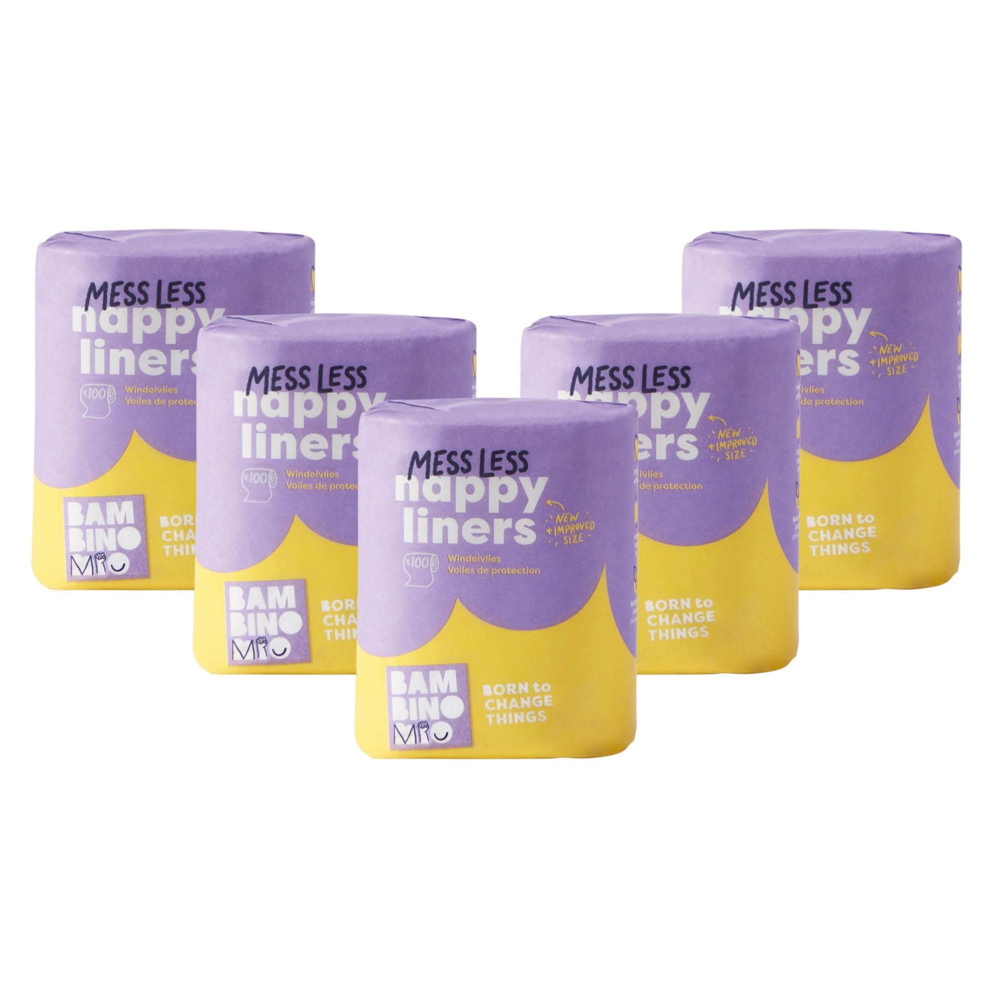 Bambino Mio, Supersoft Windelvlies, biologisch abbaubar, 100 Stück ( 5er Pack)