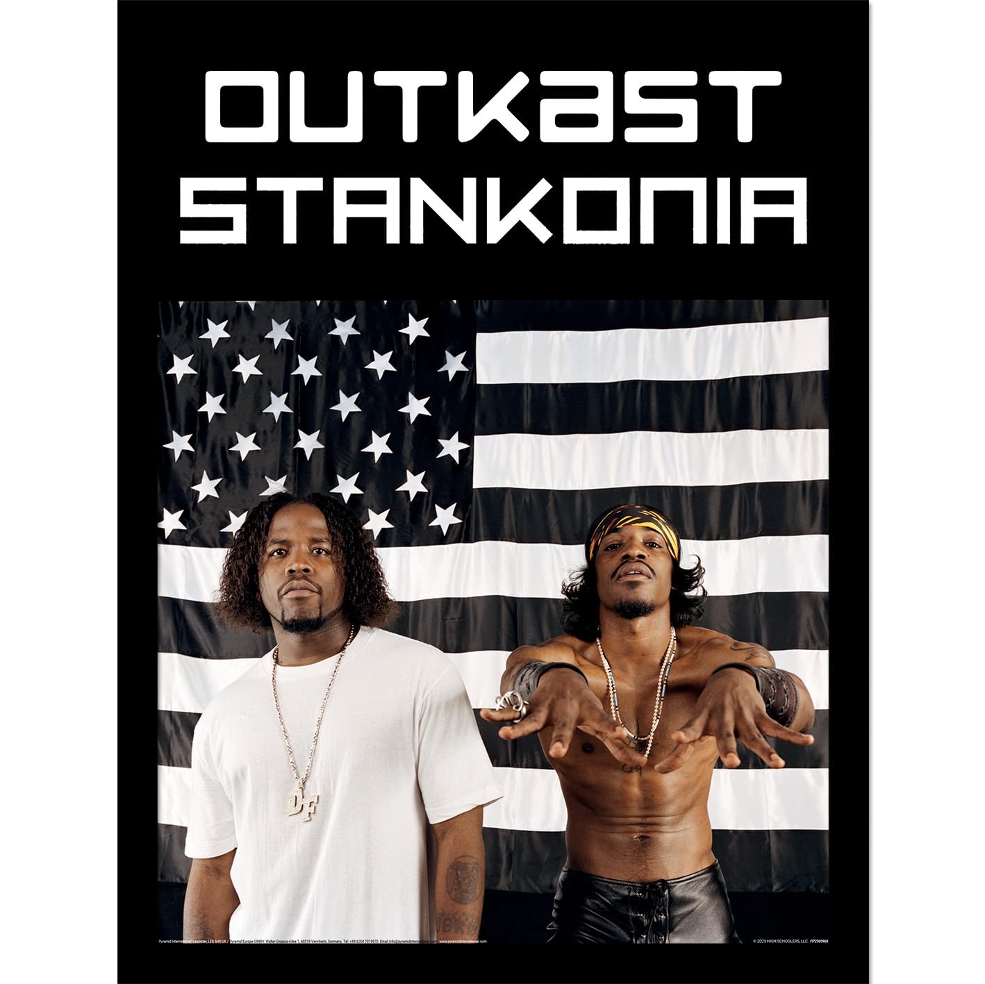 Pyramid International Outkast (Flag) 30cm x 40cm Collector Framed Print Poster One Size