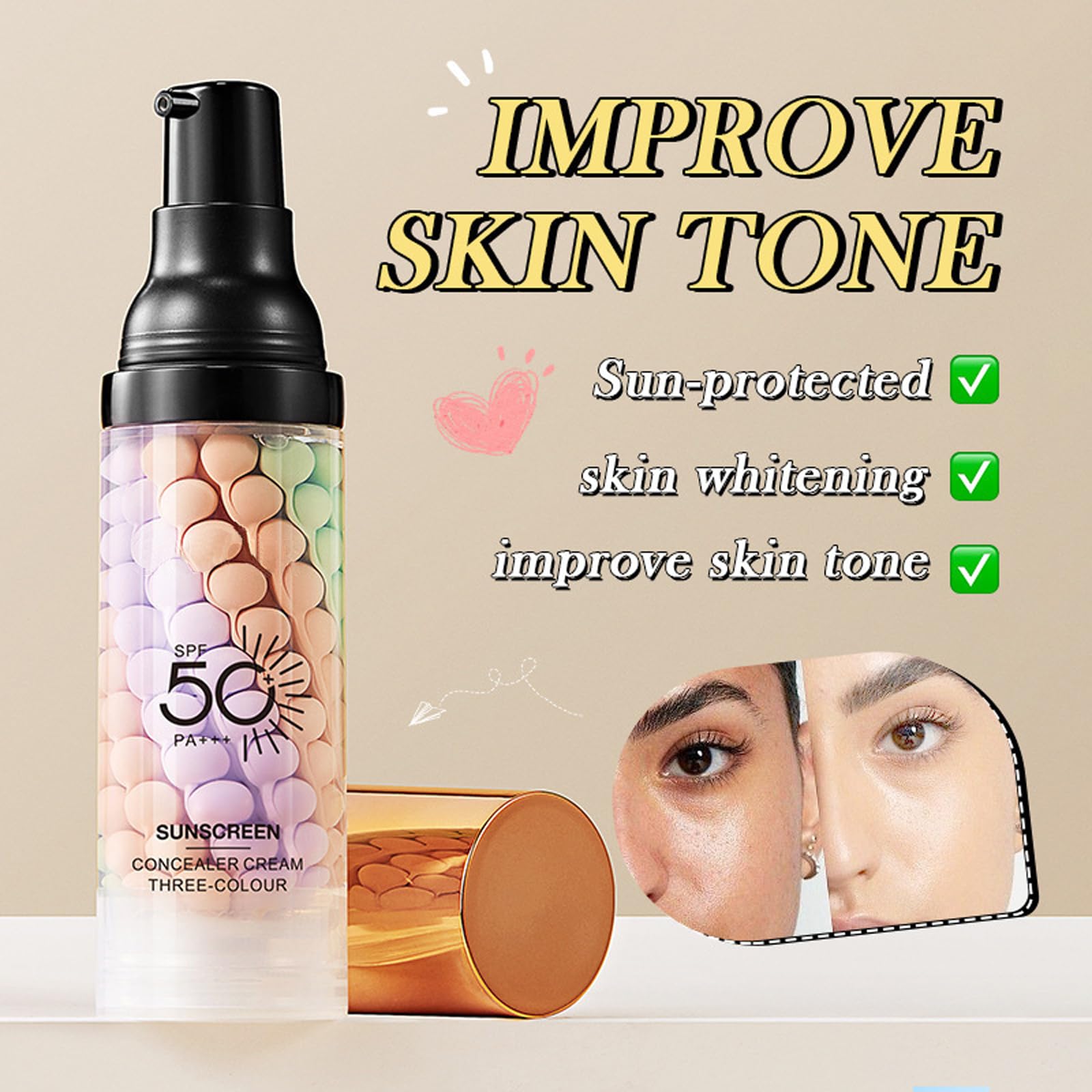 3-in-1 Primer: SPF 50, Makeup & Sunscreen -5