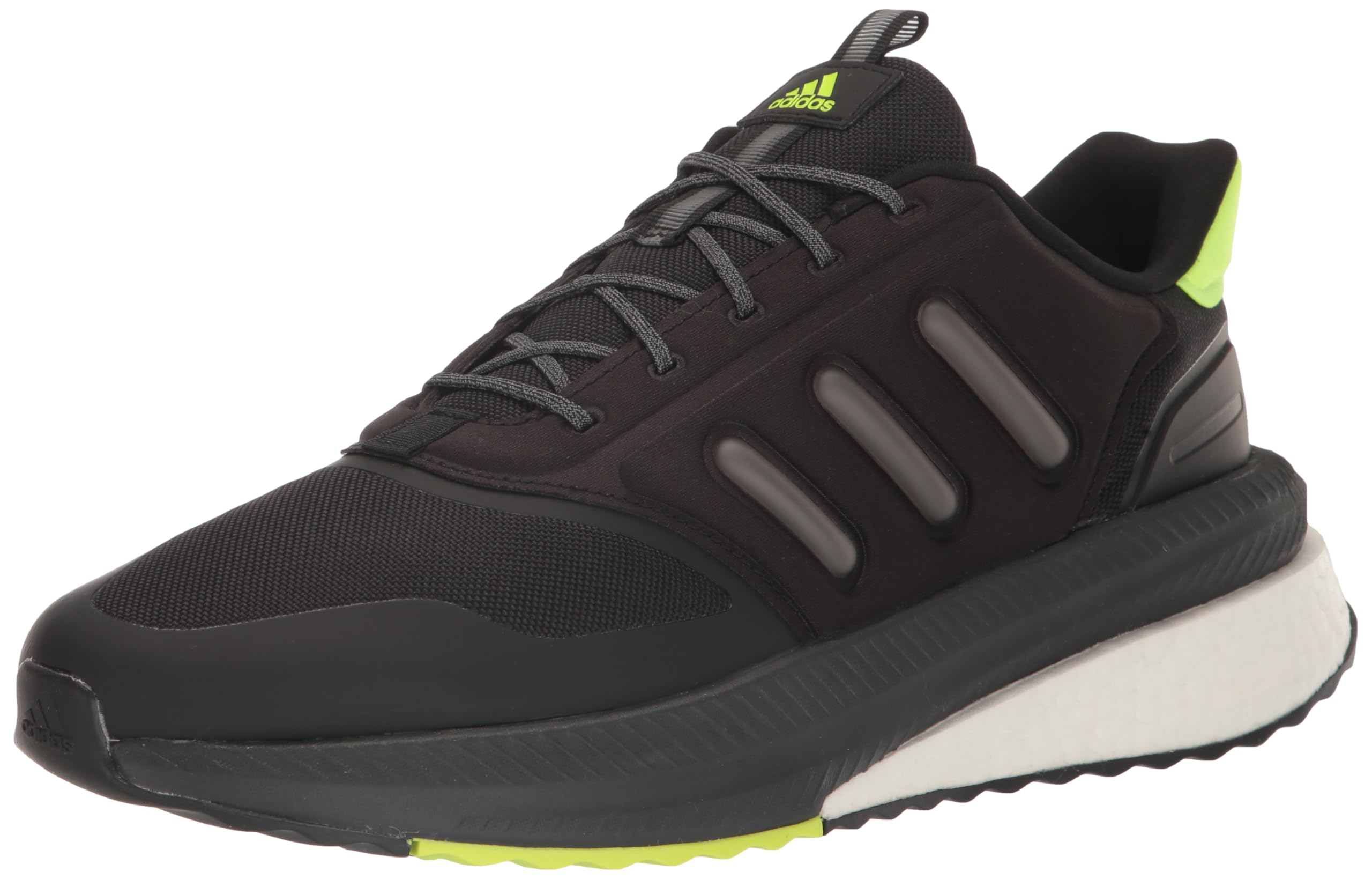 adidas Tênis masculino X_PLR 23, Preto/carbono/limão lúcido, 12