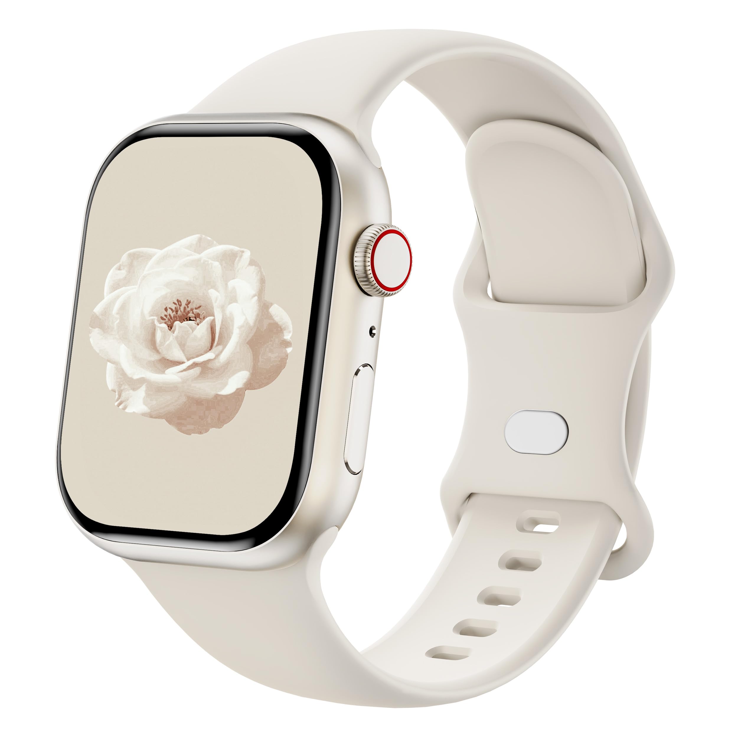 Sycamond Silicone Band Compatible with Apple Watch 41mm 38mm 40mm 49mm 46mm 45mm 42mm 44mm, Replacement Sport Strap Wristband for iWatch Series 11 10