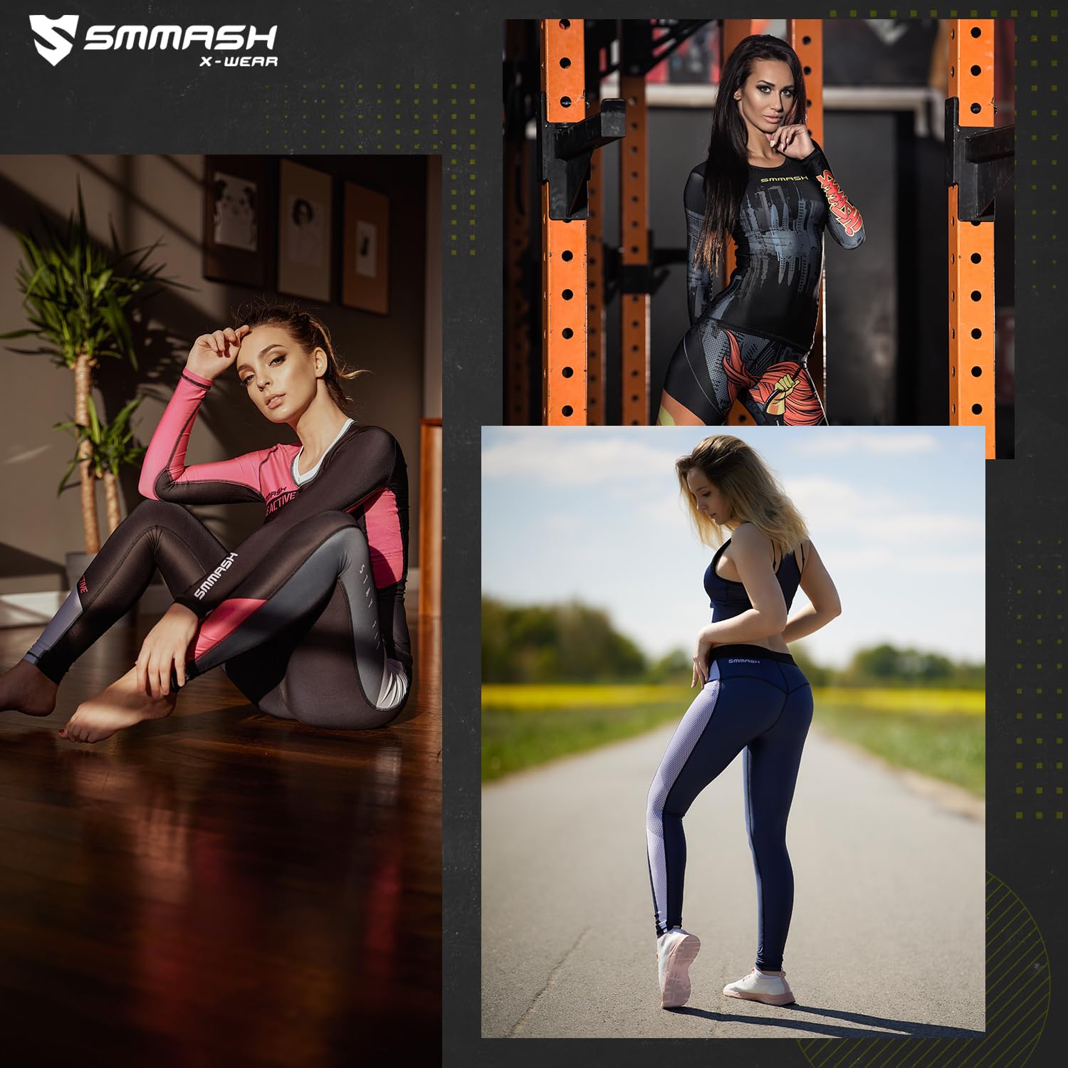 SMMASH Sport Top Canotta da Donna Canotta da Allenamento Traspirante Ad Asciugatura Rapida Fitness Yoga Gym