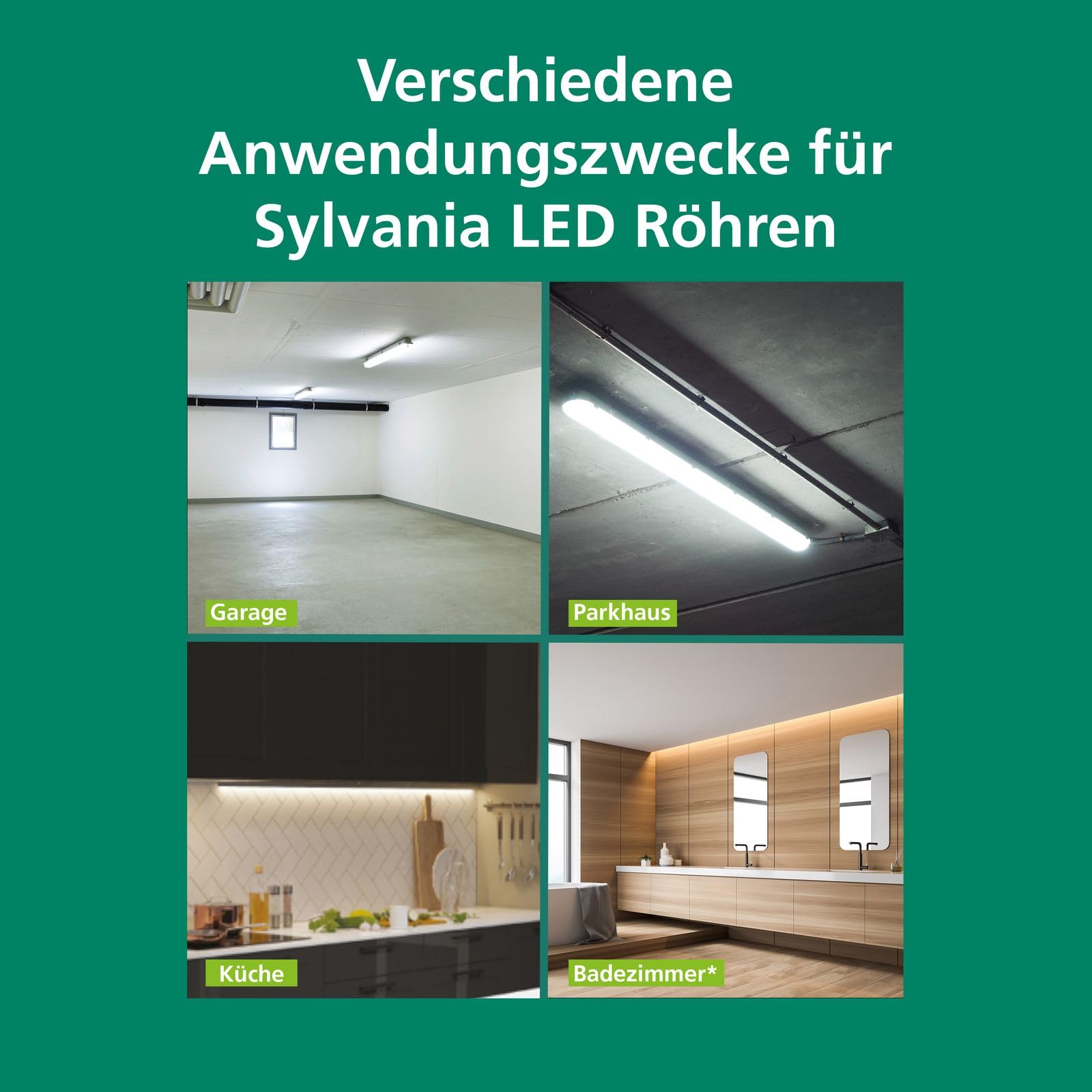 SYLVANIA LED T8 Röhre 90cm | 6500K Tageslichtweiß | Neonröhre Ersatz | 1700 Lumen | 11,3 Watt | Leuchtmittel mit Starter | 3er Pack