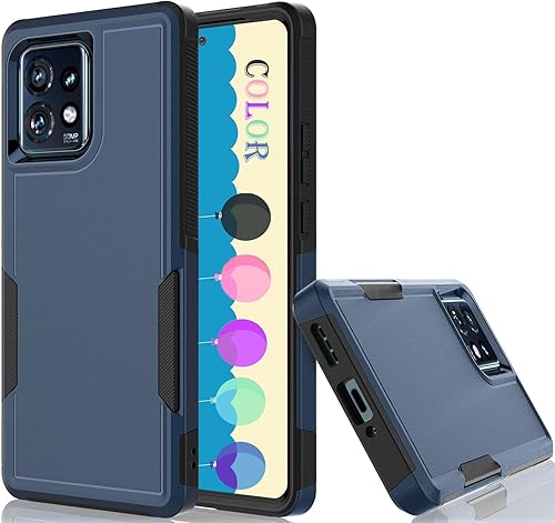 Miniatura 8 de Tekcoo Funda para Motorola Edge+ 2023  Moto Edge Plus 5G UW 2023  Edge 40 Pro  X40  XT2301 prueba de caídas de grado militar agarre absorbente de