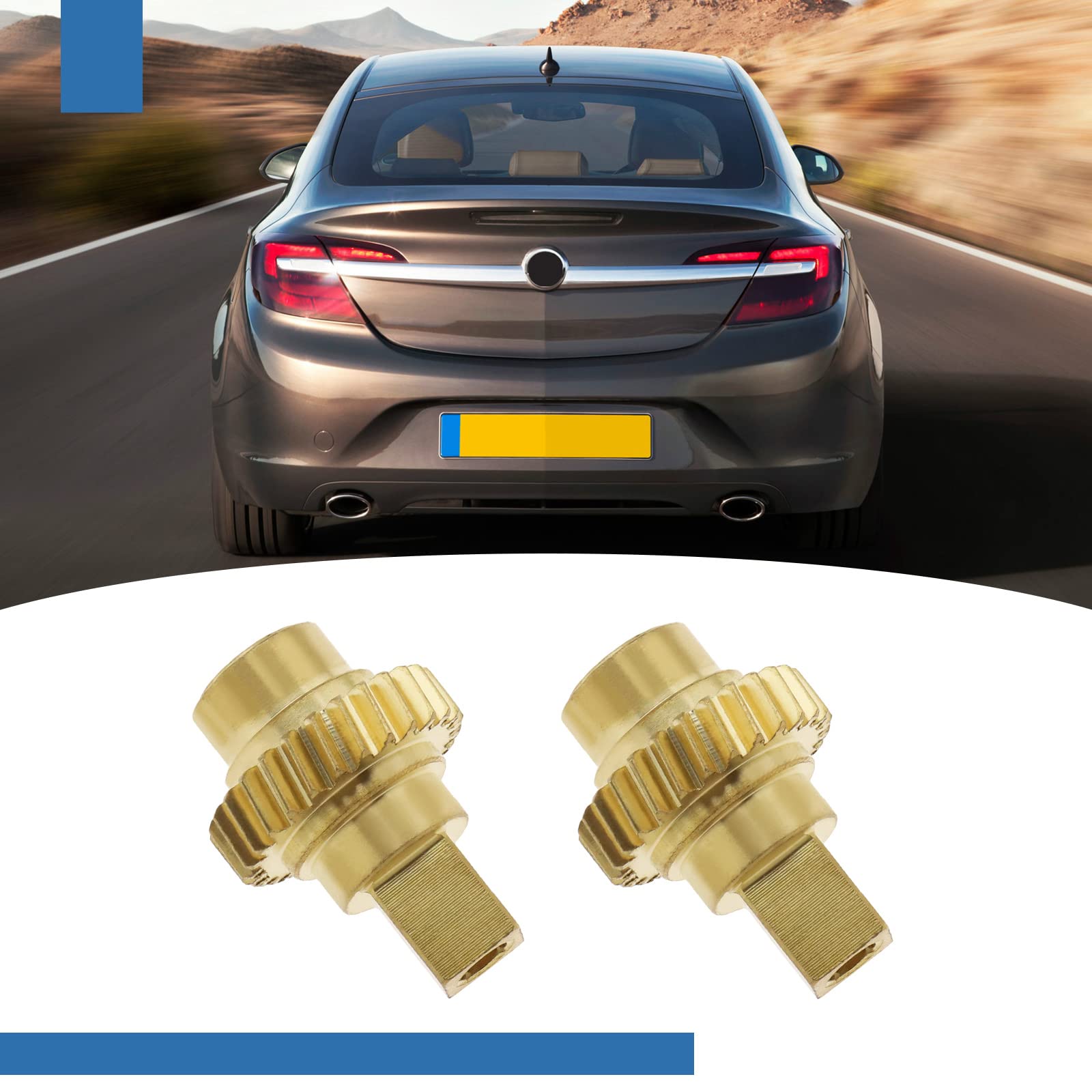 EMSea 2pcs Voiture Colis Étagère Toit Moteur Engrenages en Laiton Compatible avec Vauxhall/Opel Astra 93188313 93188314 13297951