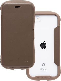 iFace Reflection iPhone SE(第3世代/第2世代)/8/7 ケース 手帳型 クリアケース (ブラウン)【 アイフェイス スマホケース 耐衝撃 アイフォン se3 se2 8 7 手帳 ダイアリーケース カード収納 ポリカーボネート 】