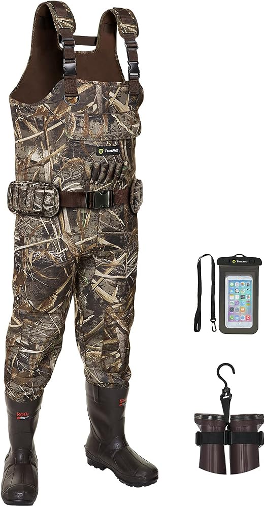 TideWe Chest Wader with 600G & 800G Insulation, Hunting Wader