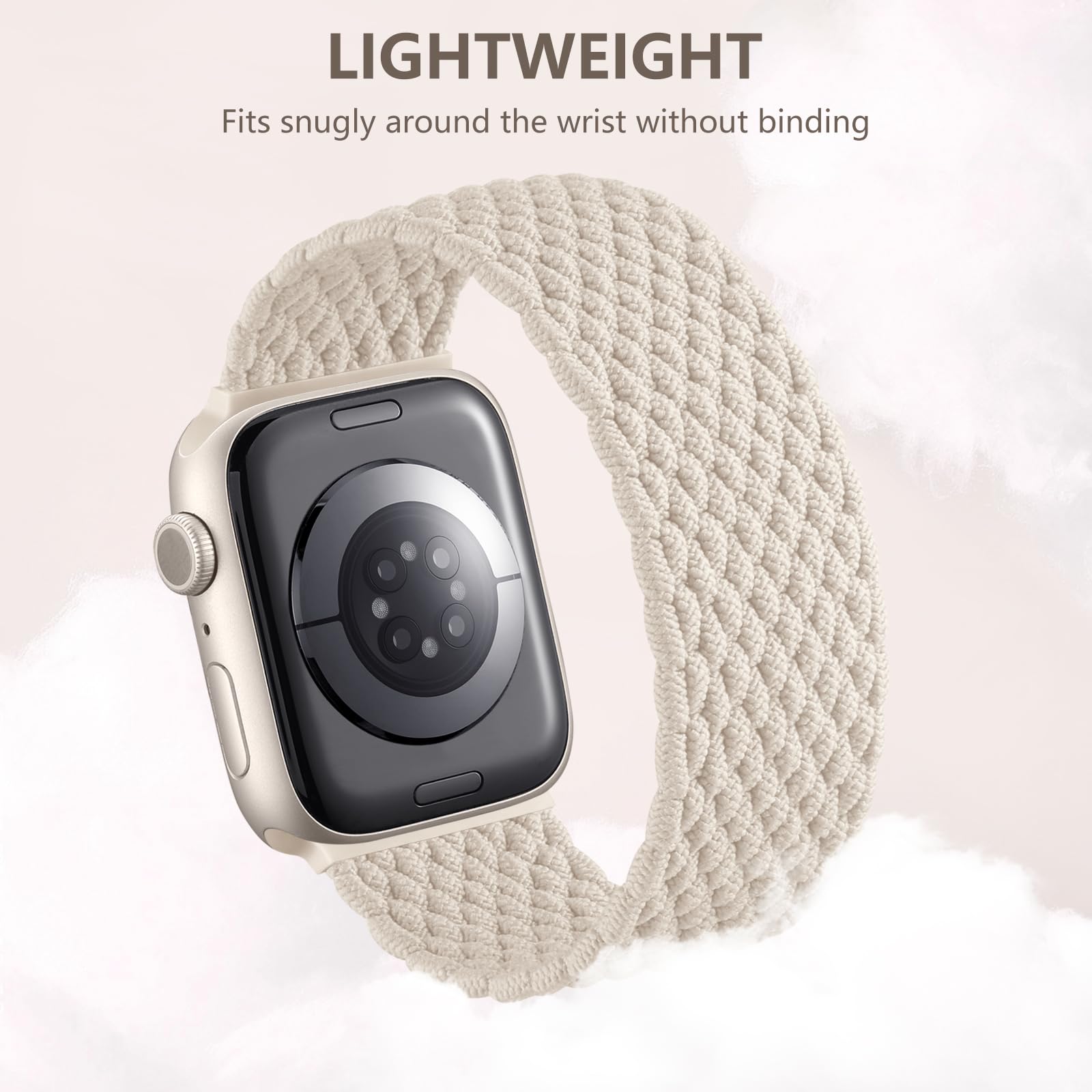 Zedoli Braided Solo Loop Bands Compatible with Apple Watch Band 38mm 40mm 41mm 42mm 44mm 45mm 46mm 49mm Women Men, Stretchy Nylon Sport Elastic Strap for iWatch Series 11 10 9 8 7 6 5 4 3 2 1 SE Ultra — view 5