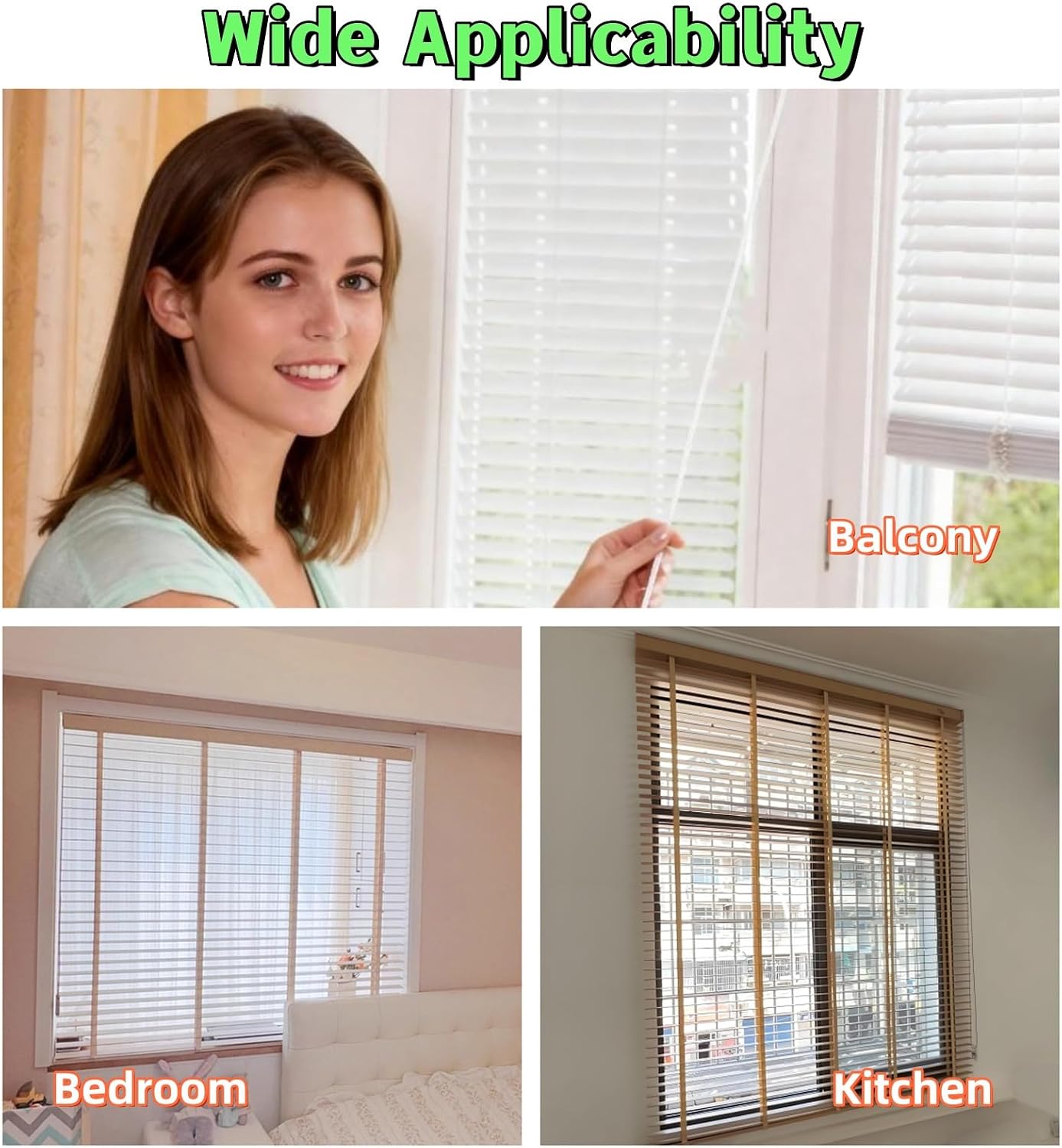 3.5mm Loop Link Cord, 3 FT Blind Cord, Compatible with All Major Brands, Suitable for Honeycomb Blinds, Pleated Blinds, Roller Blinds