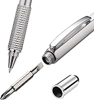 Vista 4 de Zhanmai 4 piezas de bolígrafos multiherramienta 6 en 1, juego de bolígrafos multifunción con recargas para regalos de cumpleaños de hombres