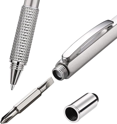 Miniatura 6 de Zhanmai Juego de 16 bolígrafos multiherramienta 6 en 1 con recambios para regalos de cumpleaños de hombres, rellenos de calcetines de Navidad para