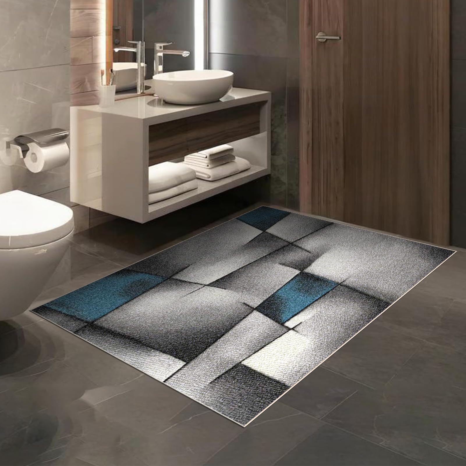 Teppich Läufer Flur Teppichläufer 90 x 500 cm Waschbarer LäUfer Teppich Flur Küchen Wohnzimmer Schlafzimmer Teppiche Küchenteppich Waschbar rutschfest Fußmatte ür Flur Küche Schlafzimmer