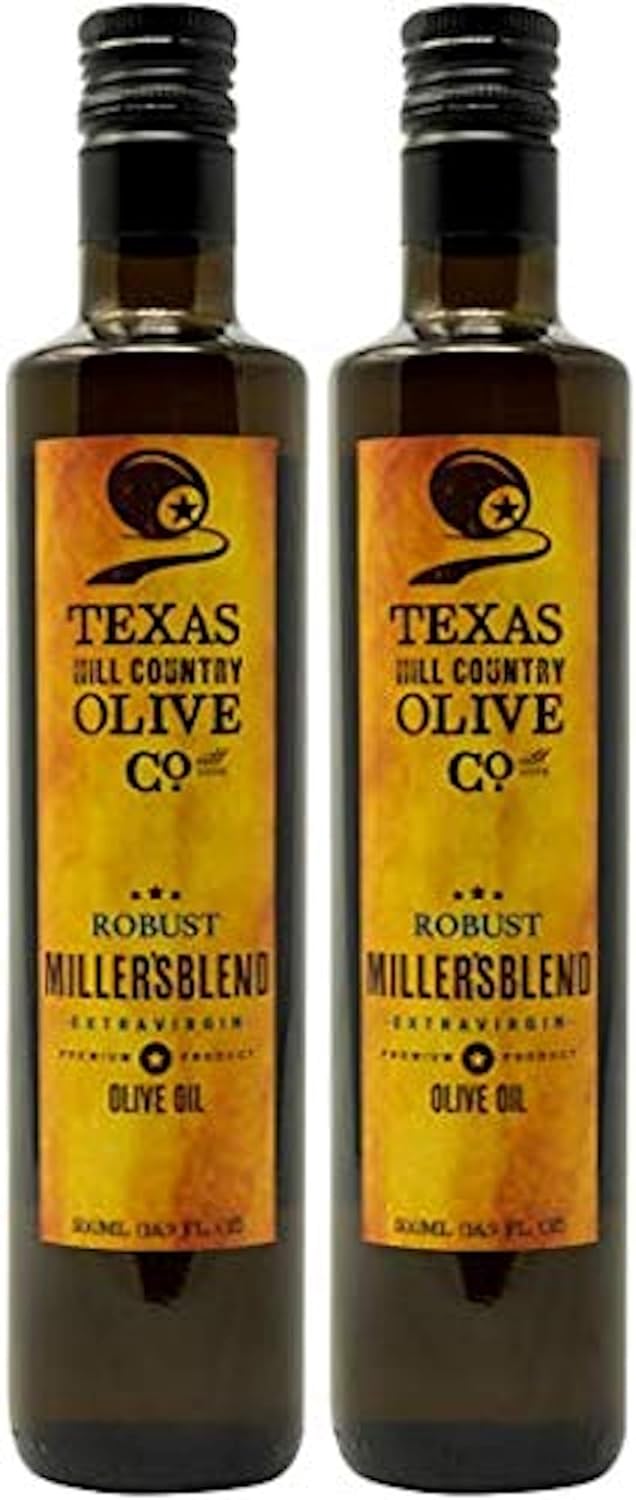 Texas Hill Country Olive Co Super Greek Extra Virgin Olive Oil - Cold Pressed EVOO Gourmet Olive Oil - Rich & Fruity - Perfect for Finishing & Dressing - Award Winning & Made in Texas (8.5 Fl Oz)