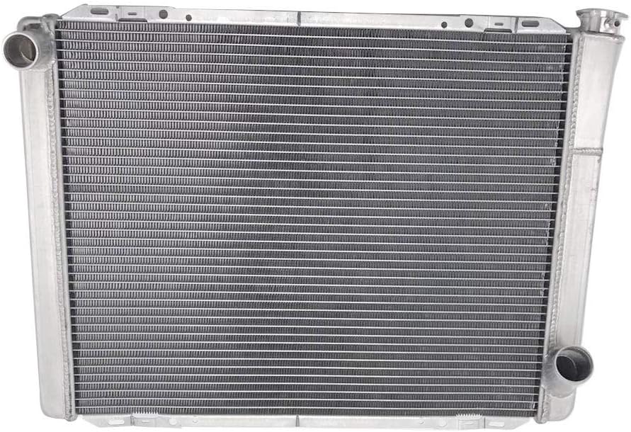 JSD G253 2 Row Single Pass Universal Aluminum 26" x 19" Racing Radiator Race Radiator Compatible with GM Chevy
