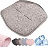Summer Jelly Gel Seat Cushion, 2024 New Gel Seat Cushion for Car,Gel Enhanced Seat Cushion Office Chair Cushionfor Long Sitting for Ultimate Comfort Beige,Single seat