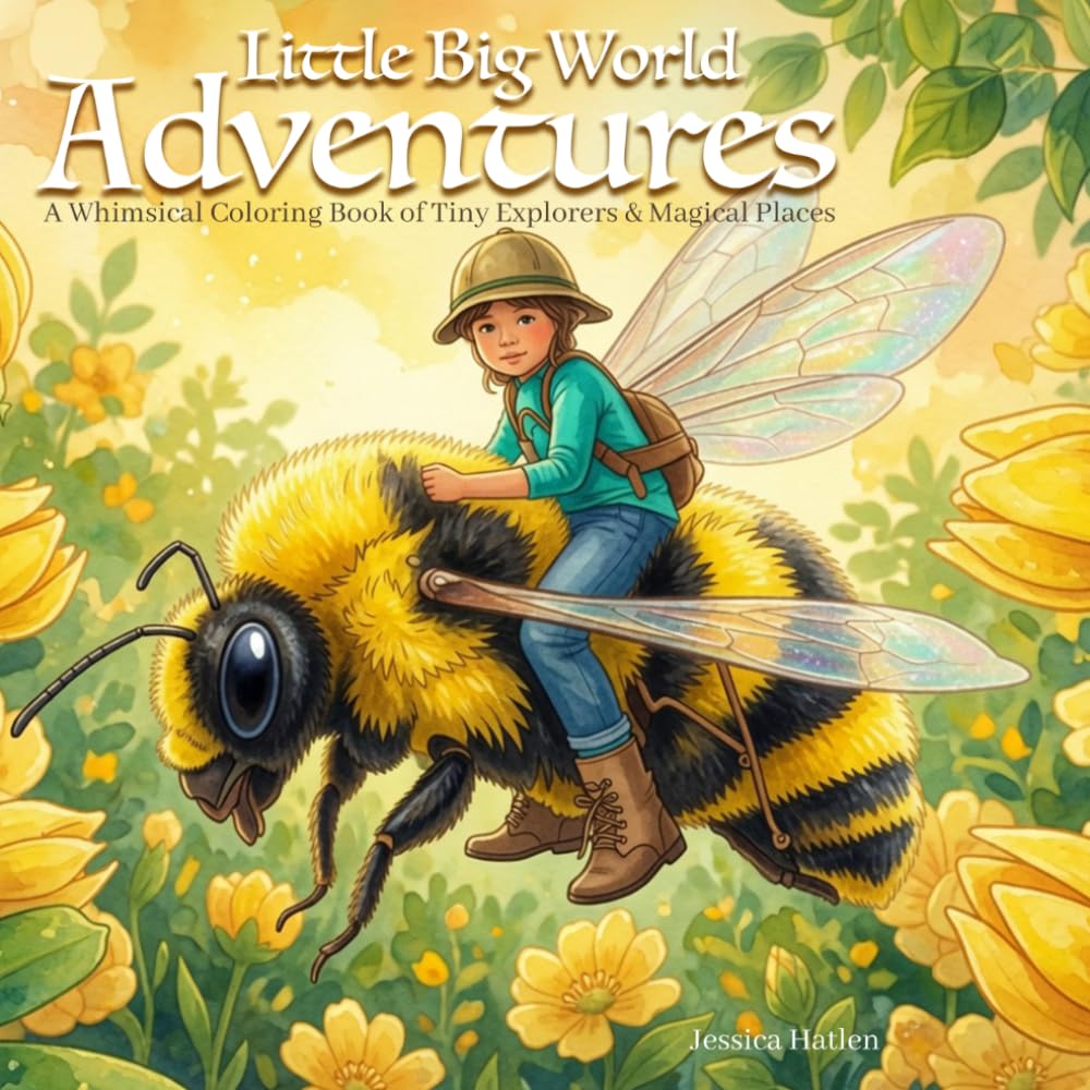 Little Big World Adventures: A Whimsical Coloring Book of Tiny Explorers & Magical Places