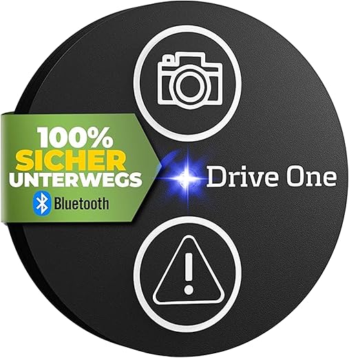 Needit Drive One Blitzerwarner – Radarwarner: Warnt vor Blitzern und Gefahren im Straßenverkehr in Echtzeit, automatisch aktiv nach Verbindung zum Smartphone über Bluetooth,…