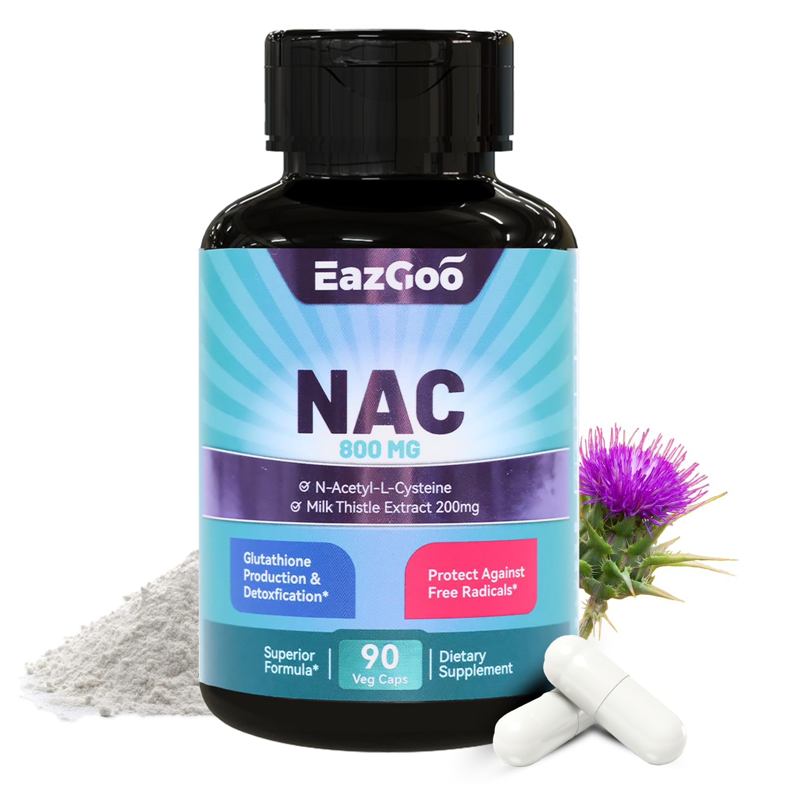 Amazon.com: EAZGOO NAC Supplement, N-Acetyl Cysteine Capsules