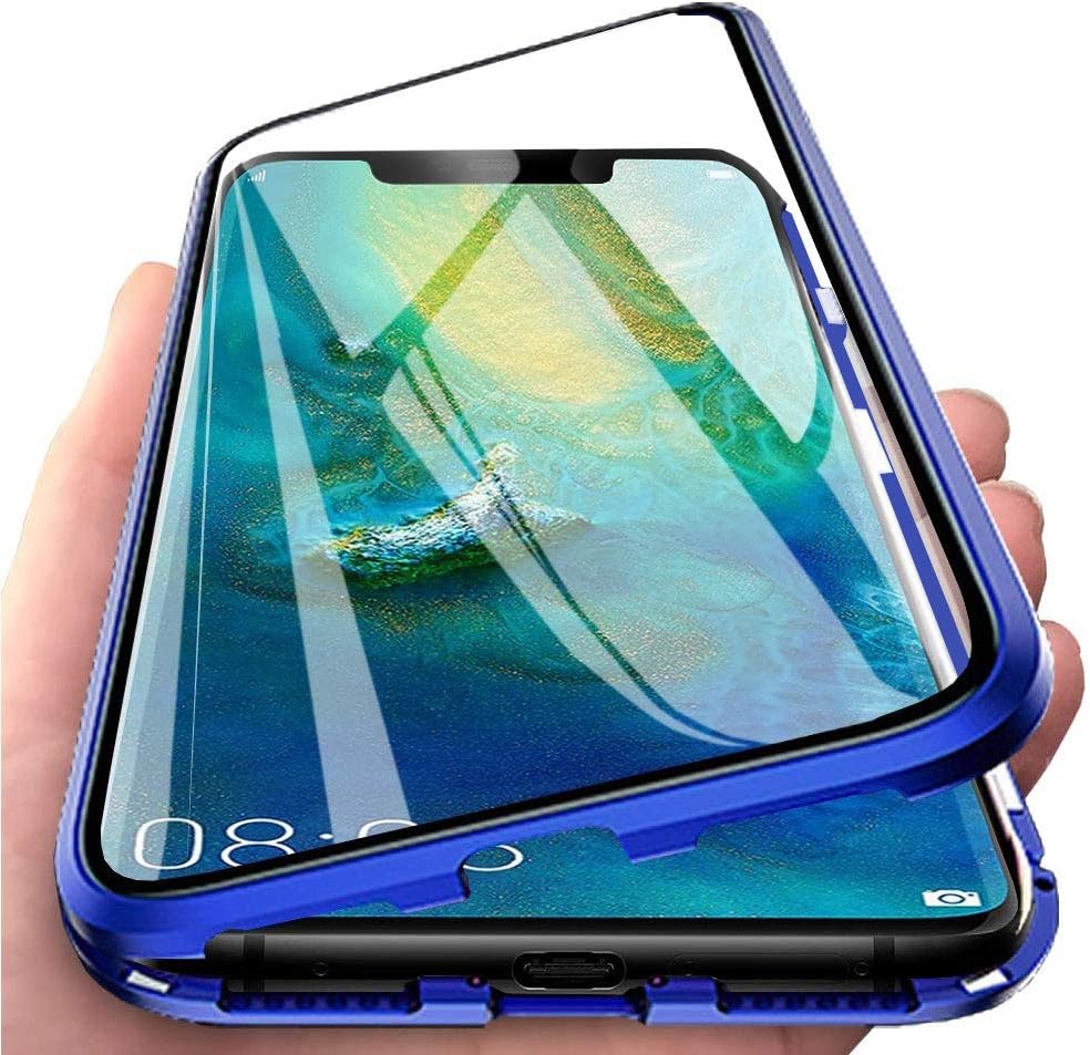 Wishcover Case for OPPO F11 Pro Cover Magnetic Adsorption Tech Powerful Magnets Built-in Metal Frame 360 Degree Protection Shockproof Metal Flip Cover packed Screen Protector