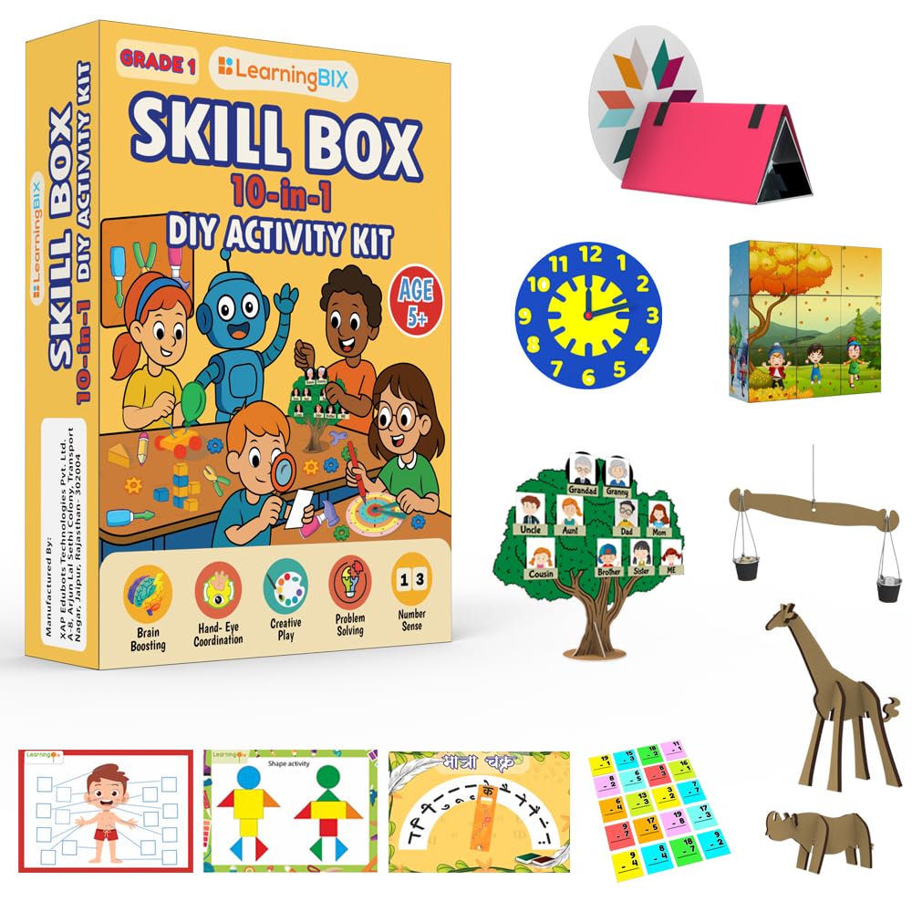 Buy LearningBIX Skill Box 10-in-1 Activity Kit for Kids | DIY STEM