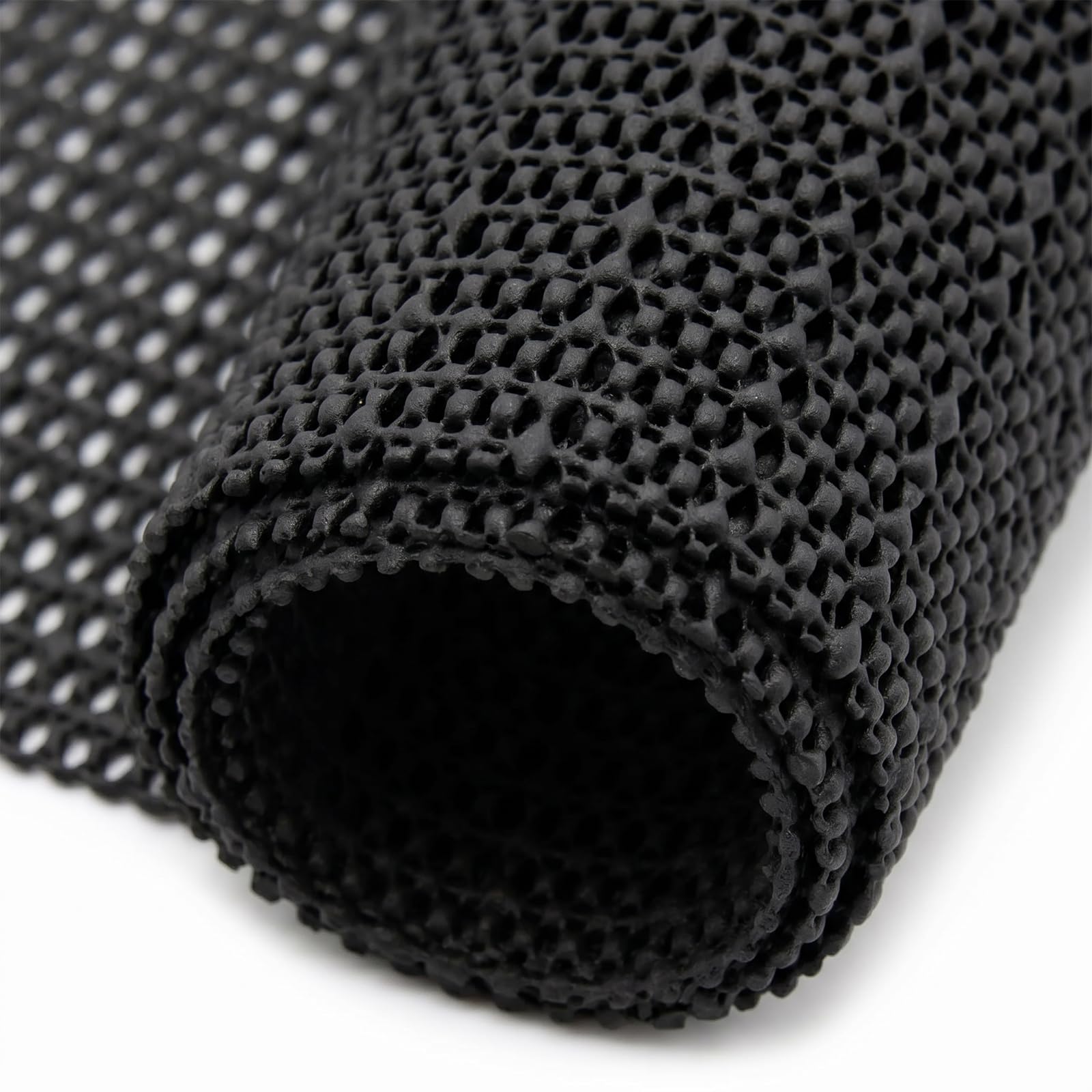 fowong 120 x 180cm Non Slip Rug Pad - Durable PVC, Keeps Rugs from Slipping on Wooden Floors, Washable & Cuttable Gripper Underlay for Home Office Car Drawers, Black