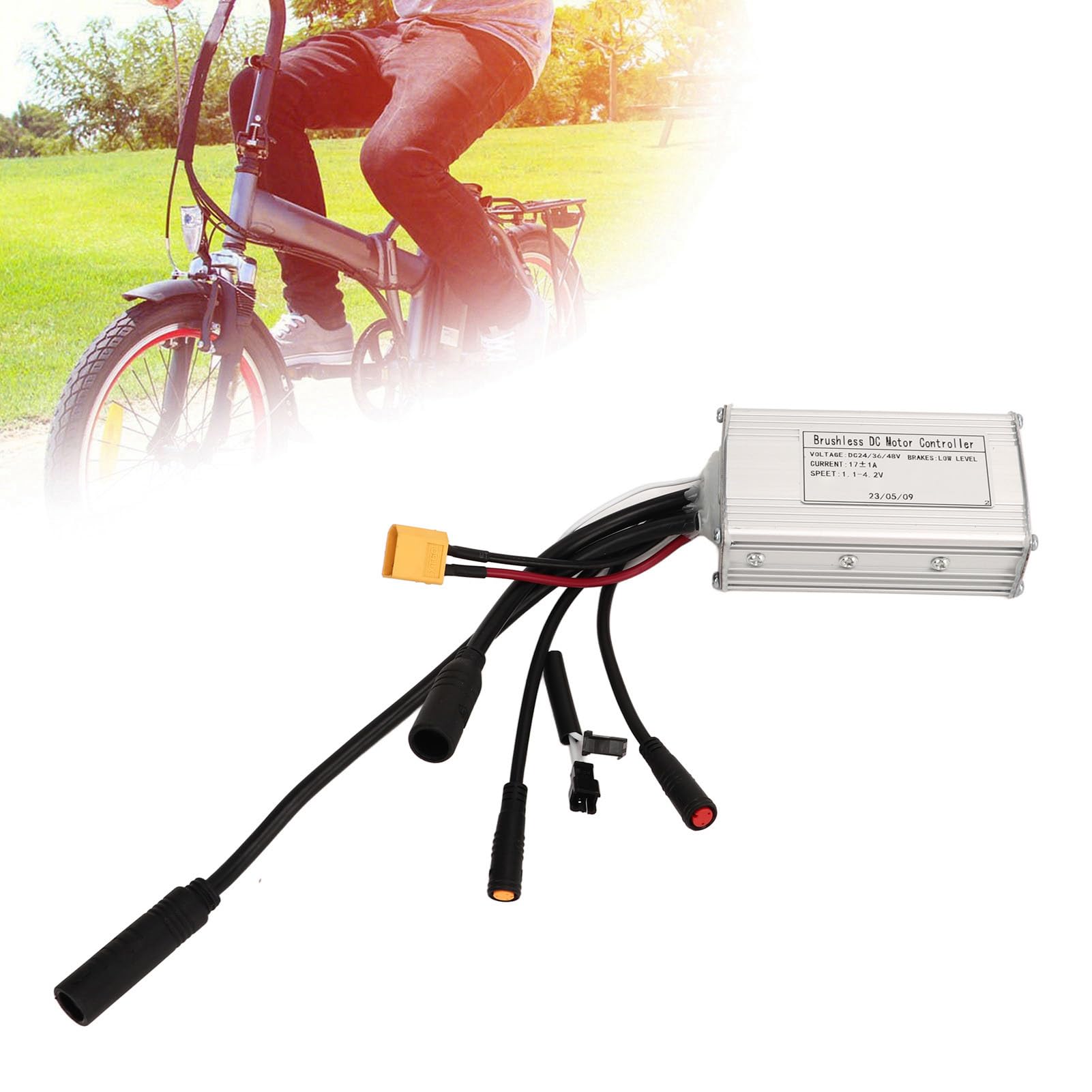 Controller Brushless 24V 350W In Lega Di Alluminio Per Scooter Elettrico E Bici - Con Dissipazione, Angolo Fase 60/120°