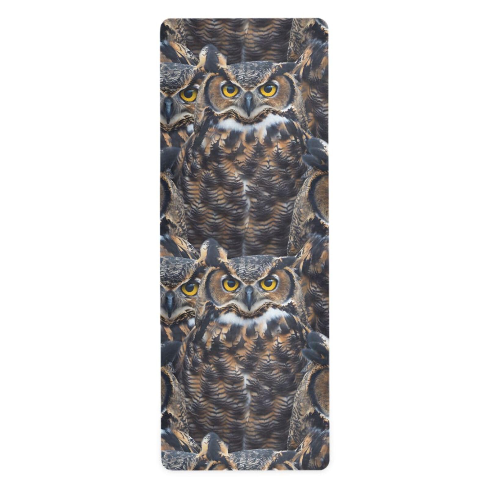 Owls Yoga Mat Non Slip Thick Kids Eco Friendly Rubber Workout Foldable Yoga Mat Women Exercise