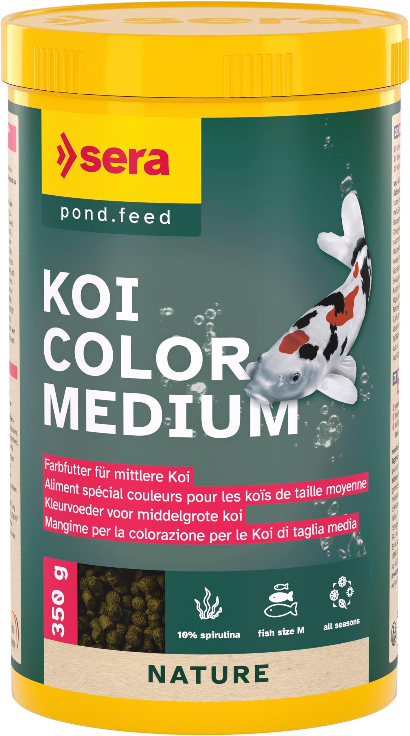 sera 7021 KOI Color Medium 12.6 oz 1.000 ml Pet Food, One Size