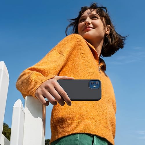 Miniatura 6 de Miracase - Funda compatible con iPhone 12 y 12 Pro de silicona líquida tipo goma gel, con protección total contra caídas y a prueba de golpes, 6.1