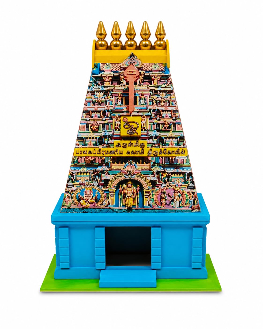 South Indian Temple Foam Sheet Model for Golu & Projects | Handmade, Lightweight & Durable, Bright Colours, For All Ages-image-2