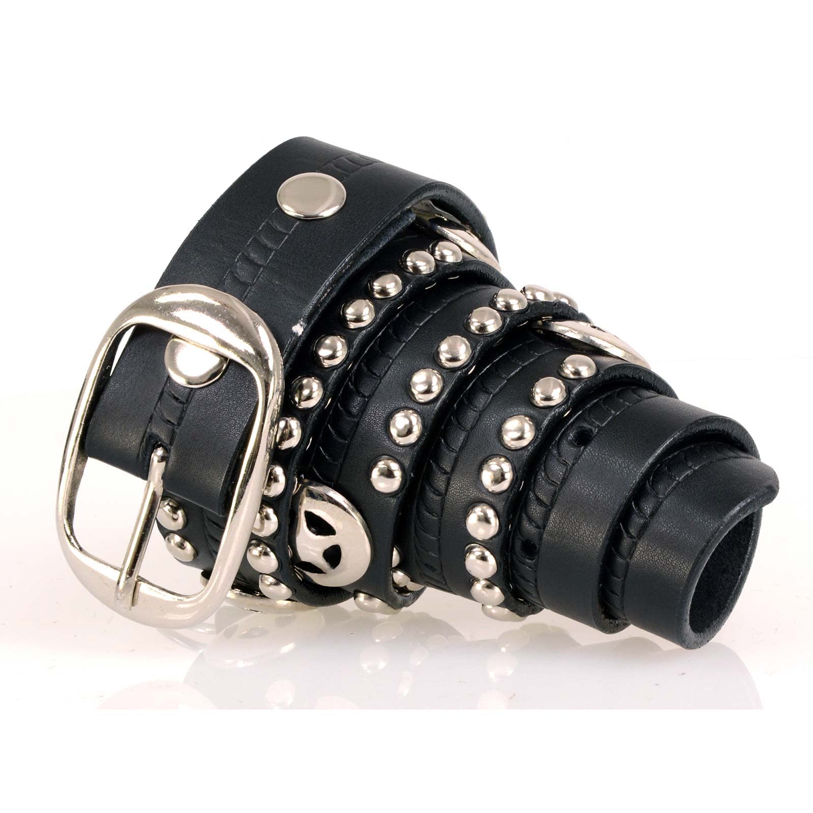 Milwaukee Leather Men's Interchangeable Buckle Leather Belts