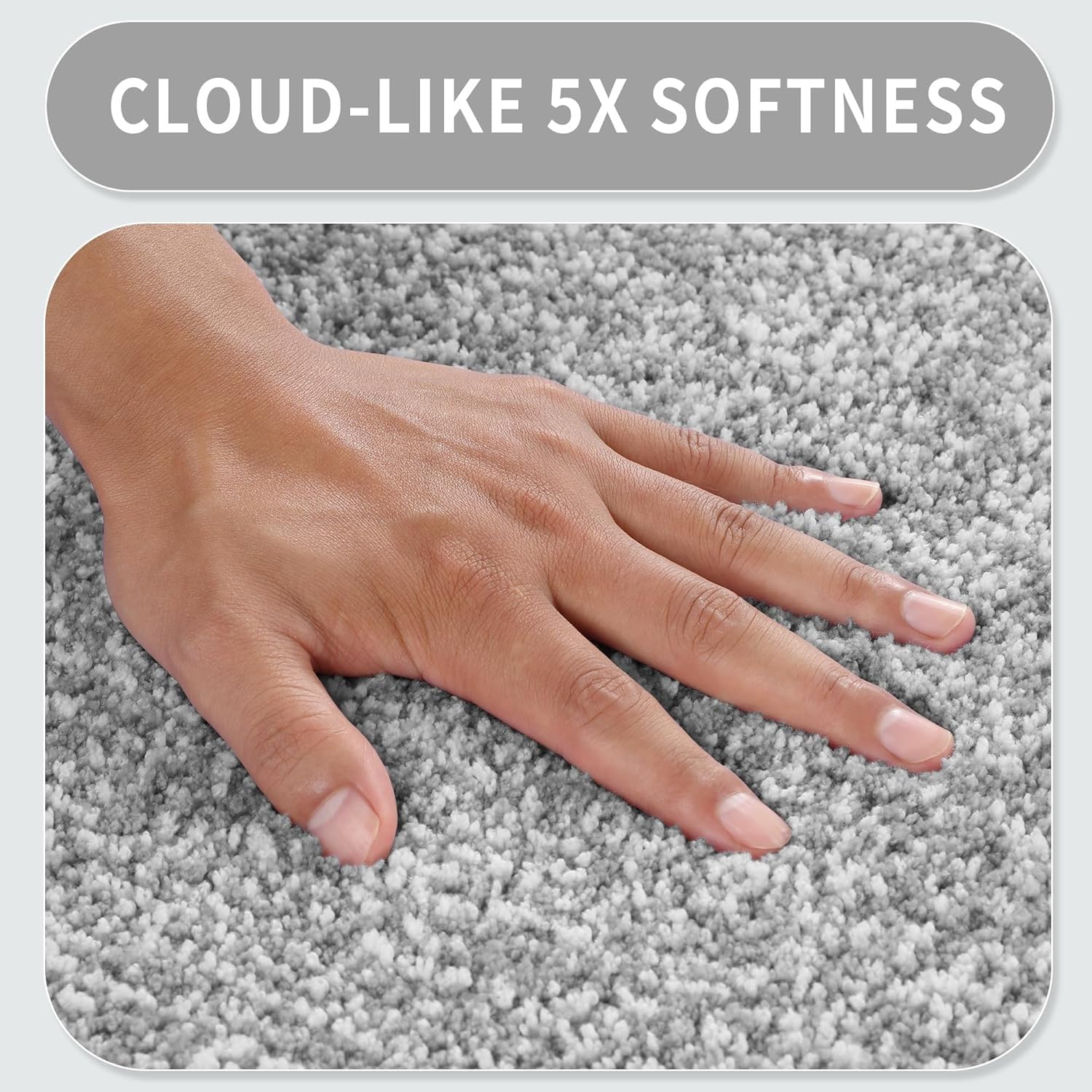 Tappeto Bagno Antiscivolo 60 x 110 cm, Tappetino Doccia Super Assorbente in Microfibra Morbido, Lavabile in Lavatrice, Design Moderni per Bagno, Cucina o Lavandino(Gray,59"x 24")