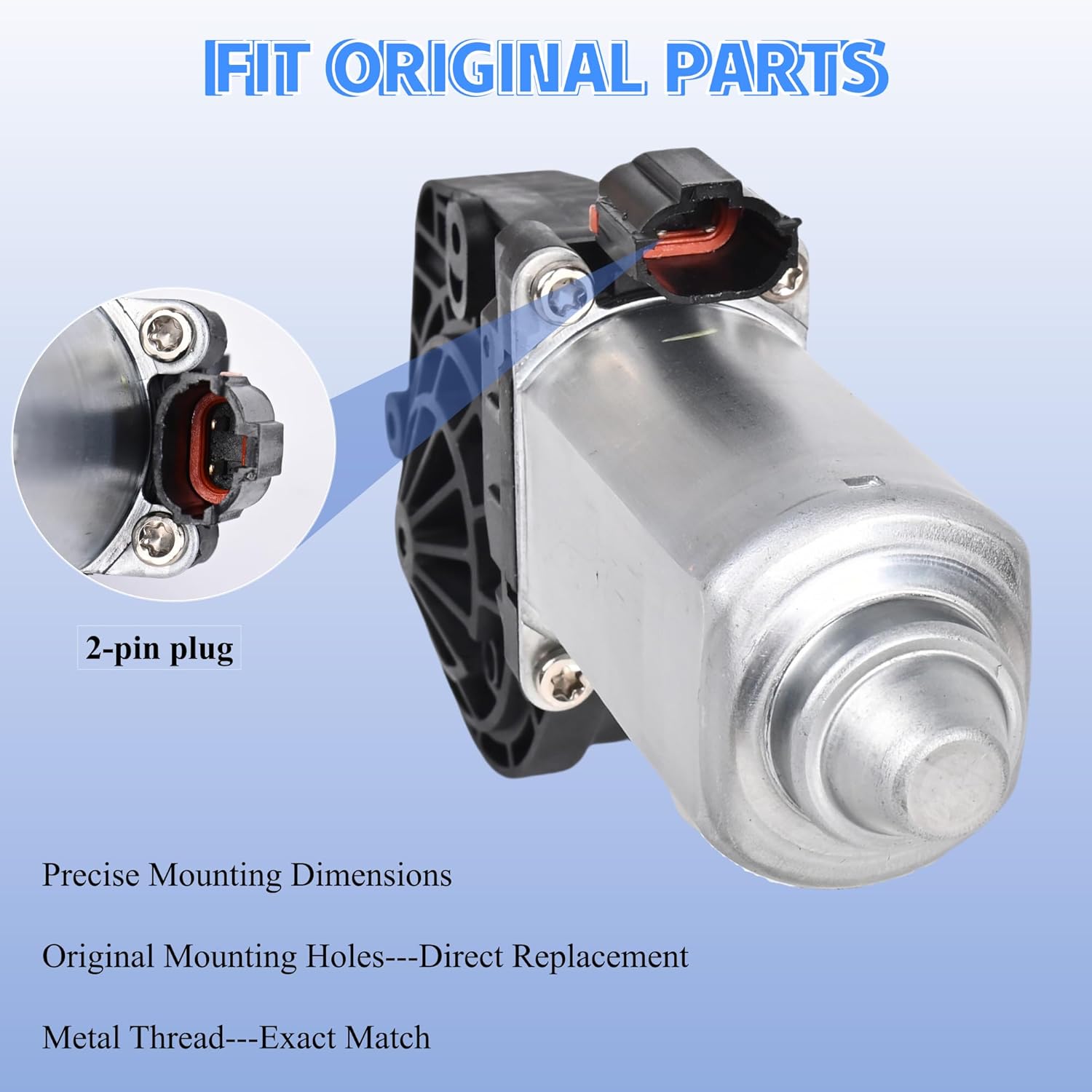 Window Motor Front Right Passenger Side 742-251 Compatible with 1986-1996 Ford F150 F250 F350 Aerostar 1965-1997 Mercury Comet Marquis Power Window Lift Motor Replace E3AZ-5423394-A