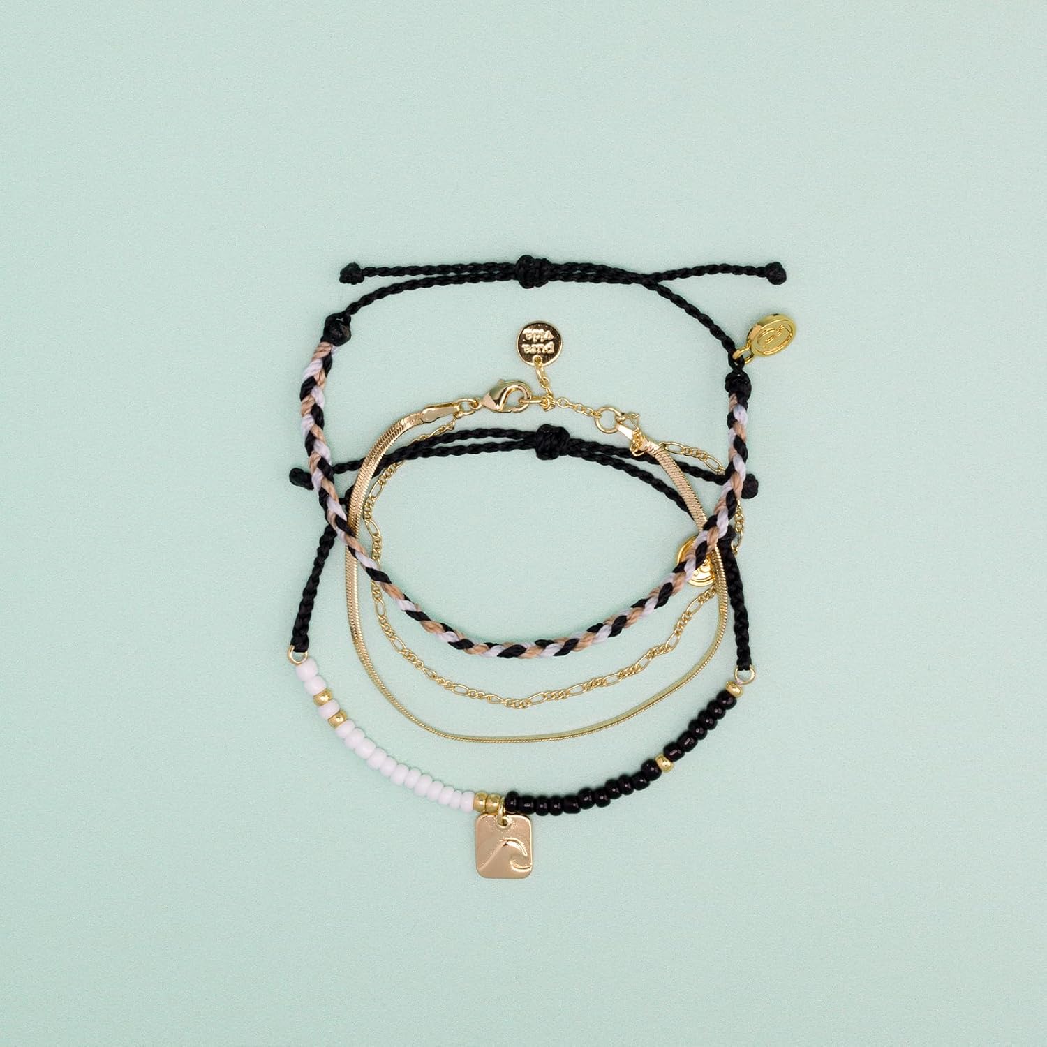 Pura Vida Bracelets Pack Back to Basics Style Pack - 3-Piece Boho Bracelet Stack - Image 2