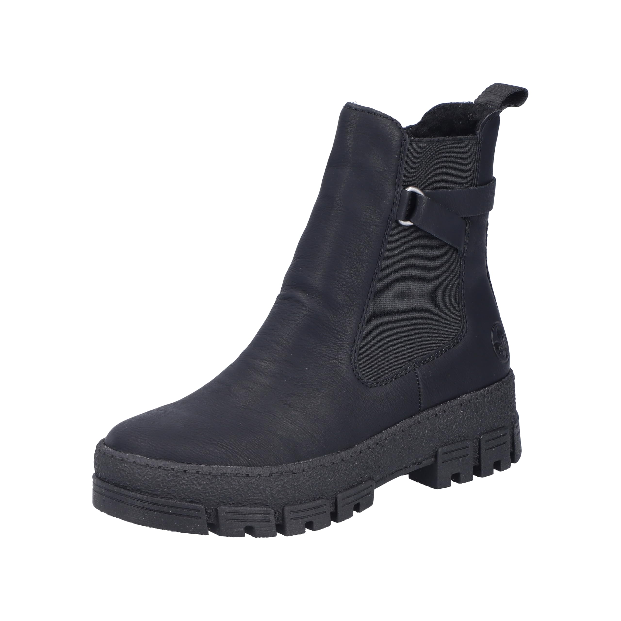 Rieker Women's Y0212 Chelsea Boot, Black, 41 EU, Black, 7.5 UK