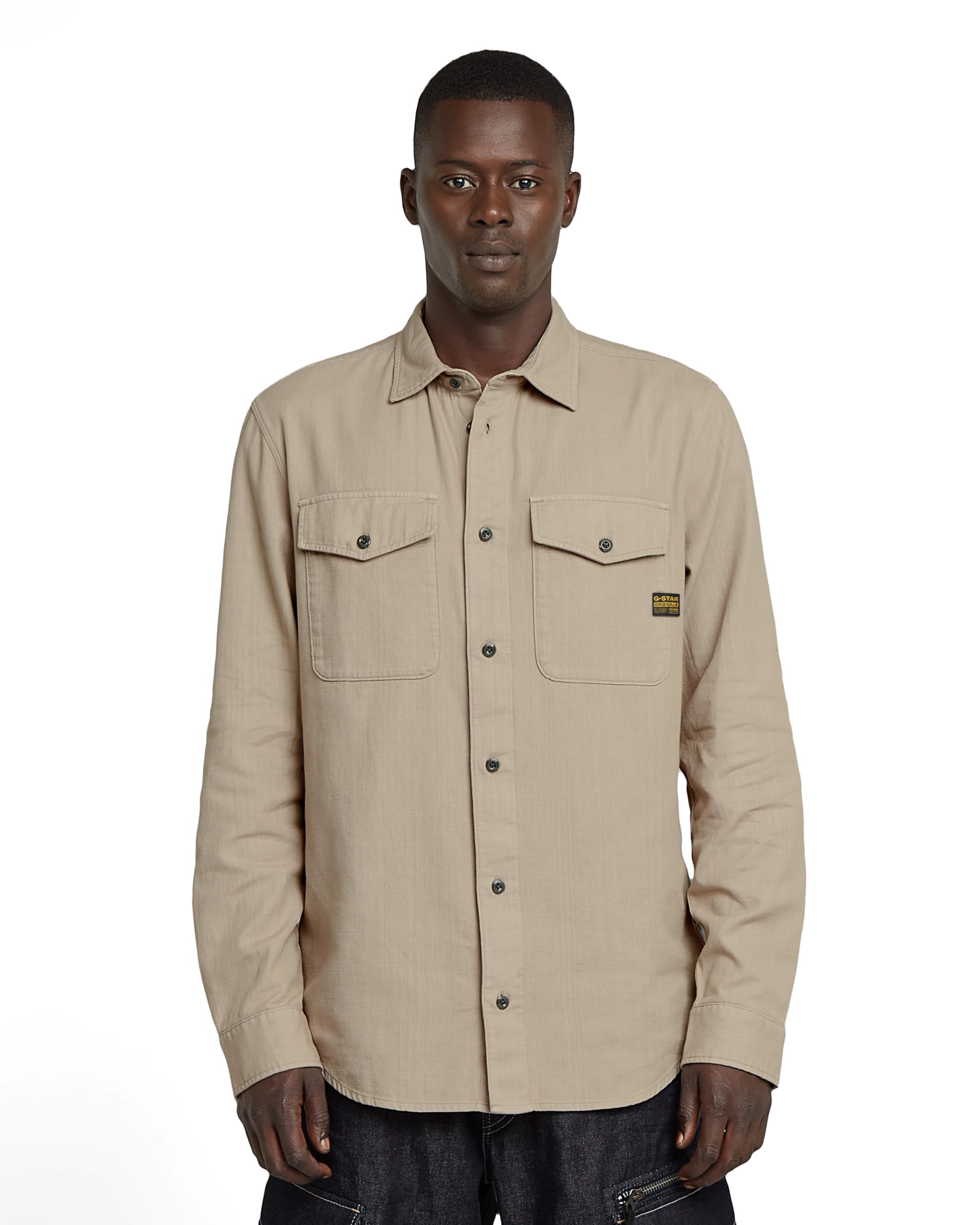G-Star Men's Marine Slim Shirt, Beige (vintage khaki gd D24963-D454-G102), XL
