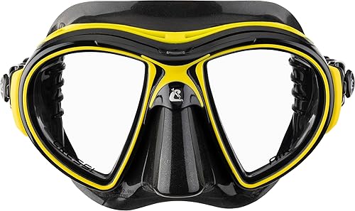 Miniatura 9 de Cressi Máscaras de buceo con lentes inclinados para mayor visibilidad hacia abajo evolución del aire y los ojos fabricadas en Italia