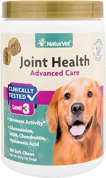 NaturVet Joint Health Level 3 Dog Soft Chew 15.2 oz. Count of 180