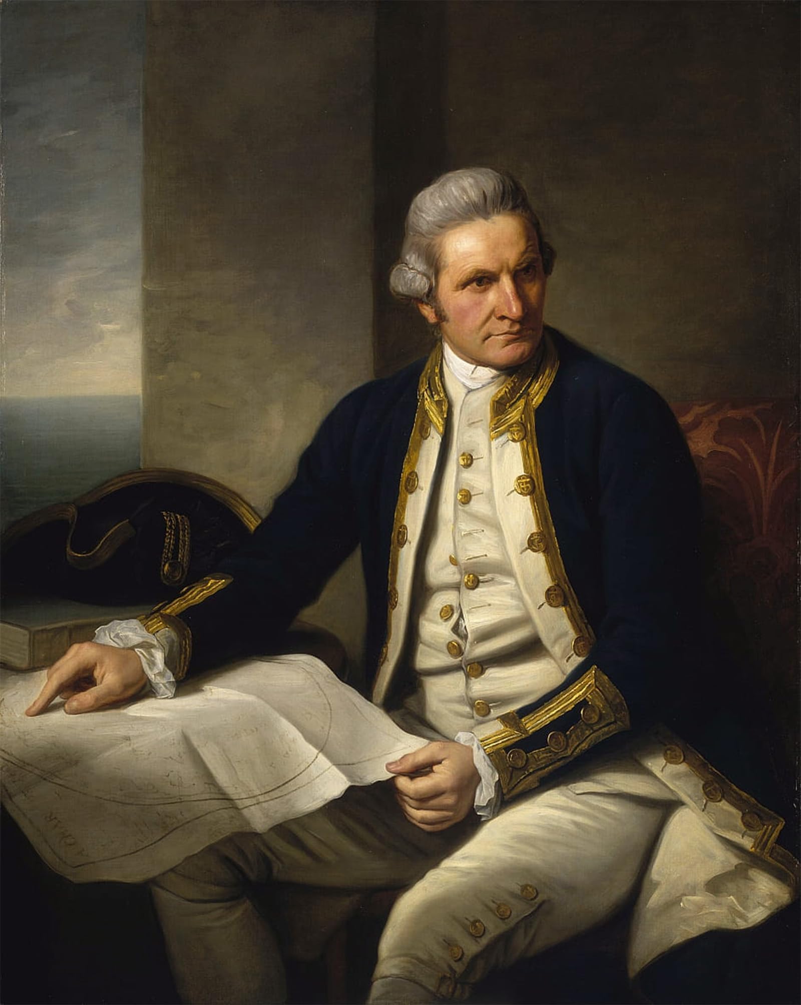 SERENDIPITP Aesthetic Poster Photo Wall Print Retro Picture Captain Cook by Nathaniel Dance Holland Modern Wall Artwork for Home Decor 60x90cm