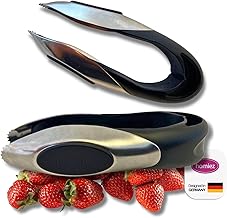 homiez Picciolo Strawberry & Tomato Strunk Remover - Stainless Steel Kitchen Tool - Fruit Corer & Cutter for Vegetables Apple Potato - Hanging - Small Kitchen Gadget