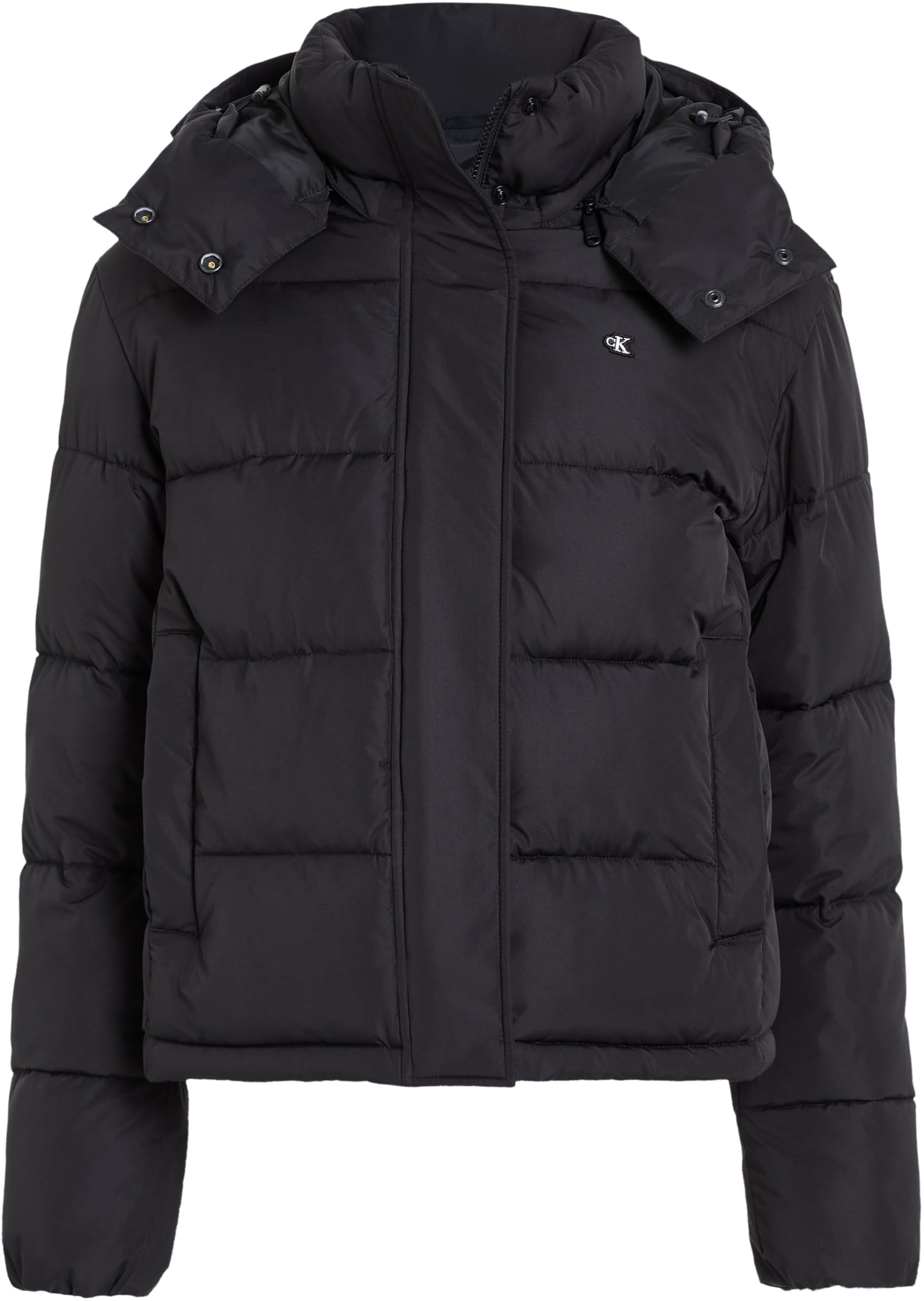 Calvin Klein Donna Piumino Matte Short Puffer con Cappuccio