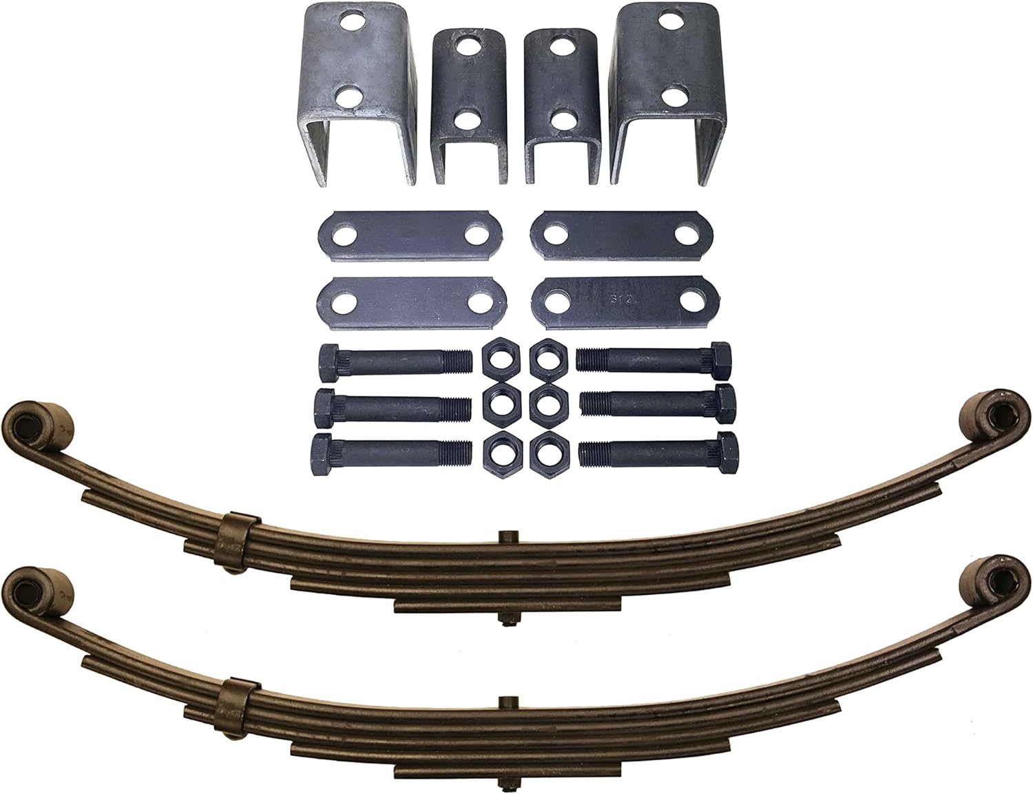 LIBRA 6000# 6K Single Trailer Axle Suspension Kit 3000# Leaf Springs Hanger Kit