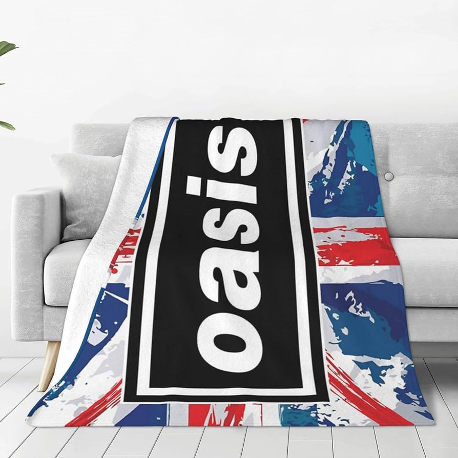 Amazon｜毛布 オアシス Oasis バンド ブランケット シングル