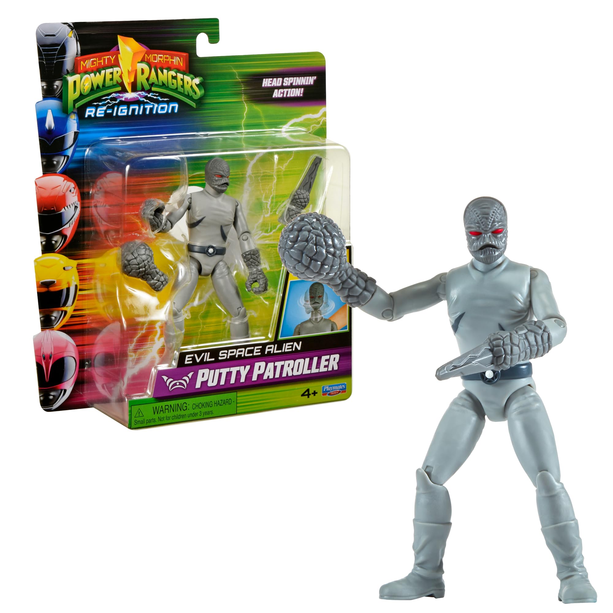 Power Rangers - The bad guys, movable figure with function, 12 cm, model Putty Patroller, for children from 4 years, PWG063