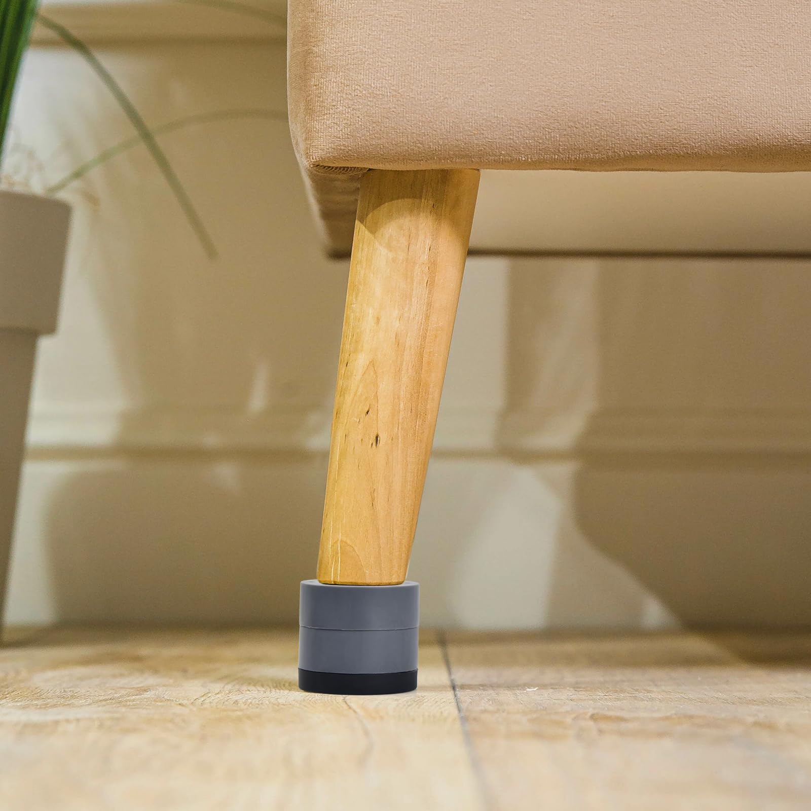 8 Piedini Antivibrazione Universali Per Lavatrice, Asciugatrice, Frigorifero – Con Ventose Antiscivolo In Gomma TPU, Spessore 1 Cm, Diametro 6 Cm - 5