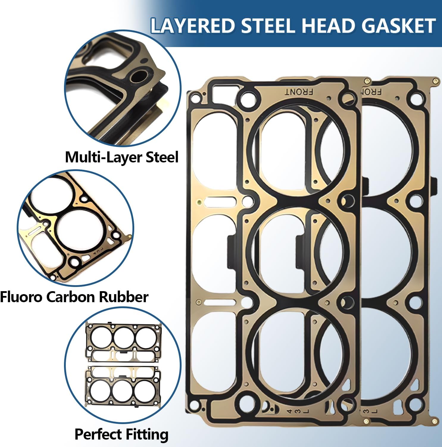4.3L NON-AFM Camshaft Kit Fit for 2014-2017 Chevrolet Silverado 1500, GMC Sierra 1500 4.3L LV3 Engine, Includes Lifters, Head Gasket Set, Bolts, Replace OE: HGS4243 12633773