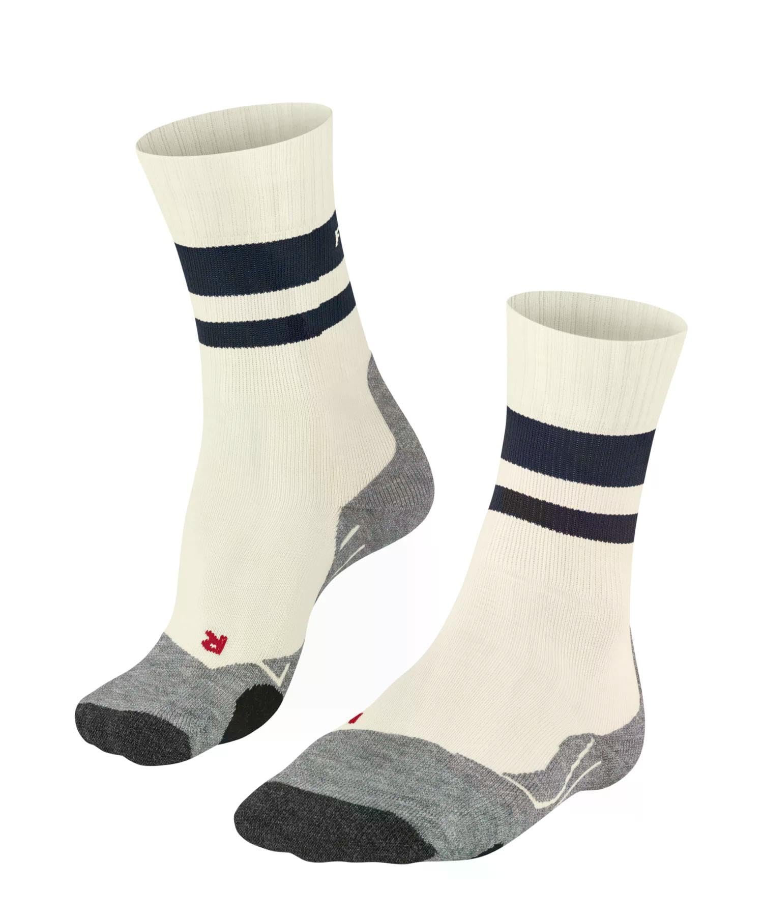 FALKE Herren Wandersocken TK2 Explore M So Wolle Funktionsmaterial antiblasen dick 1 Paar, Weiß Woolwhite 2060, 39-41