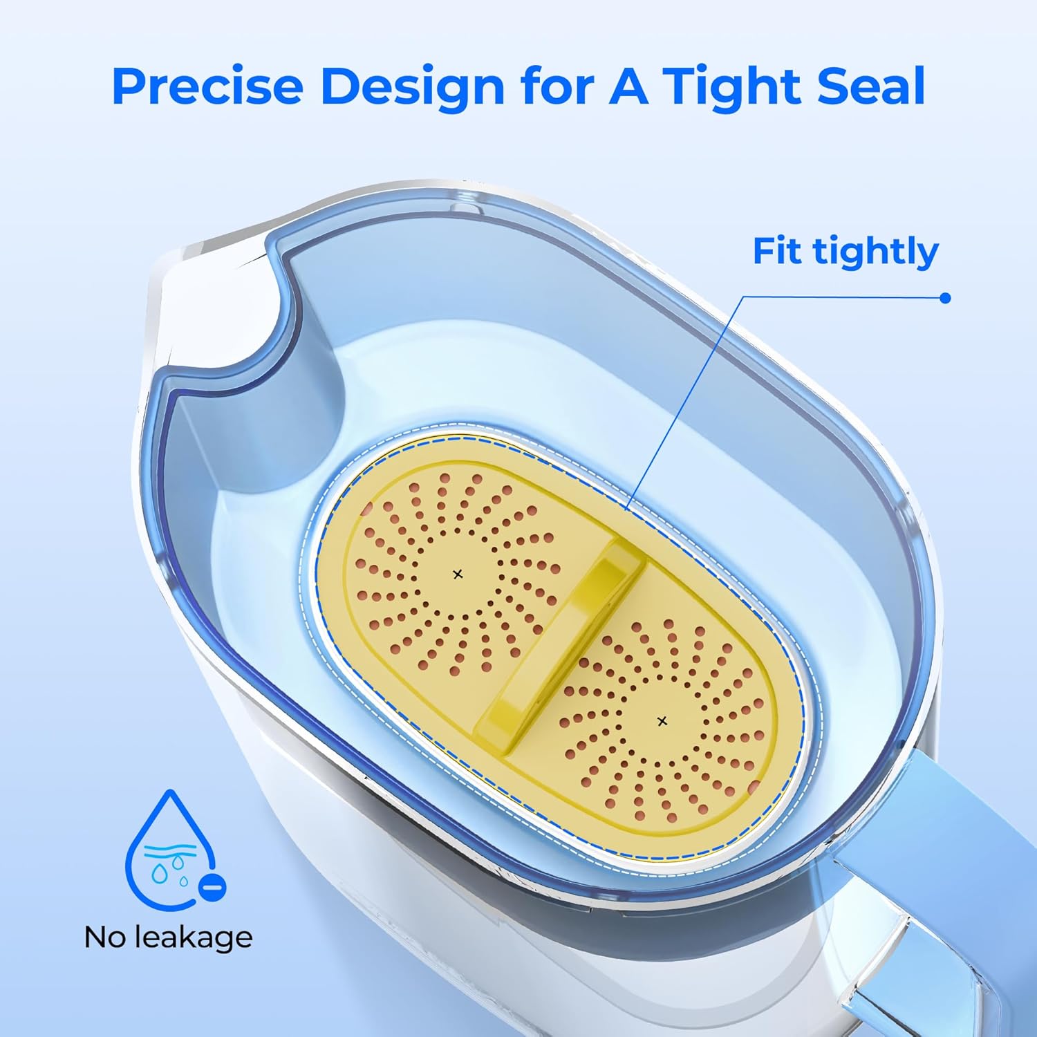 [Original] Waterdrop Upgrade NSF 53&42&372 Certified Replacement Filters, for All Waterdrop Pitcher and Dispenser, Reduces Lead, PFAS, PFOA/PFOS, Chlorine, Cadmium, Copper, Mercury, 1 Pack - Image 8