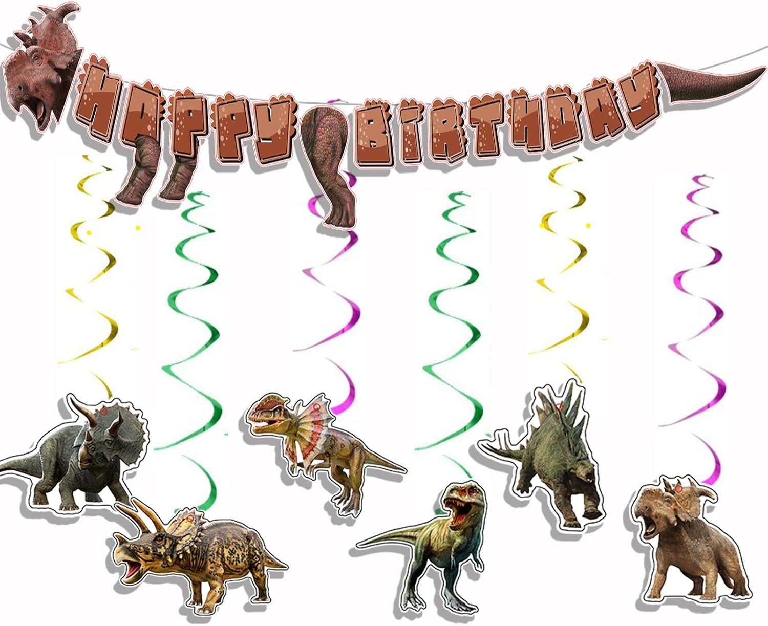 Shark Birthday Party Supplies - Sharks Theme Party Banner and Hanging Swirl for Girls/ Boy Party Decorations, Children Love the Magical "Happy Birthday" Banner Very Much (Shark)